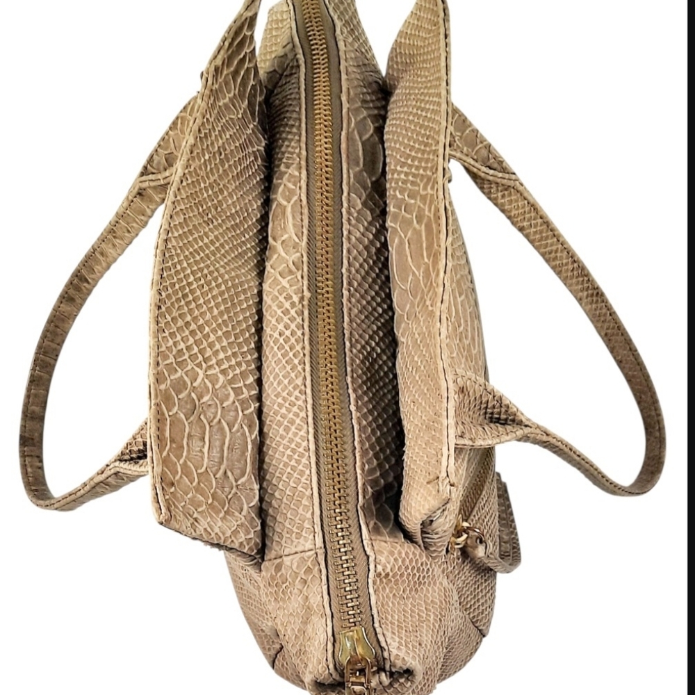 Botkier Python Embossed Trigger Satchel, A Signat… - image 4